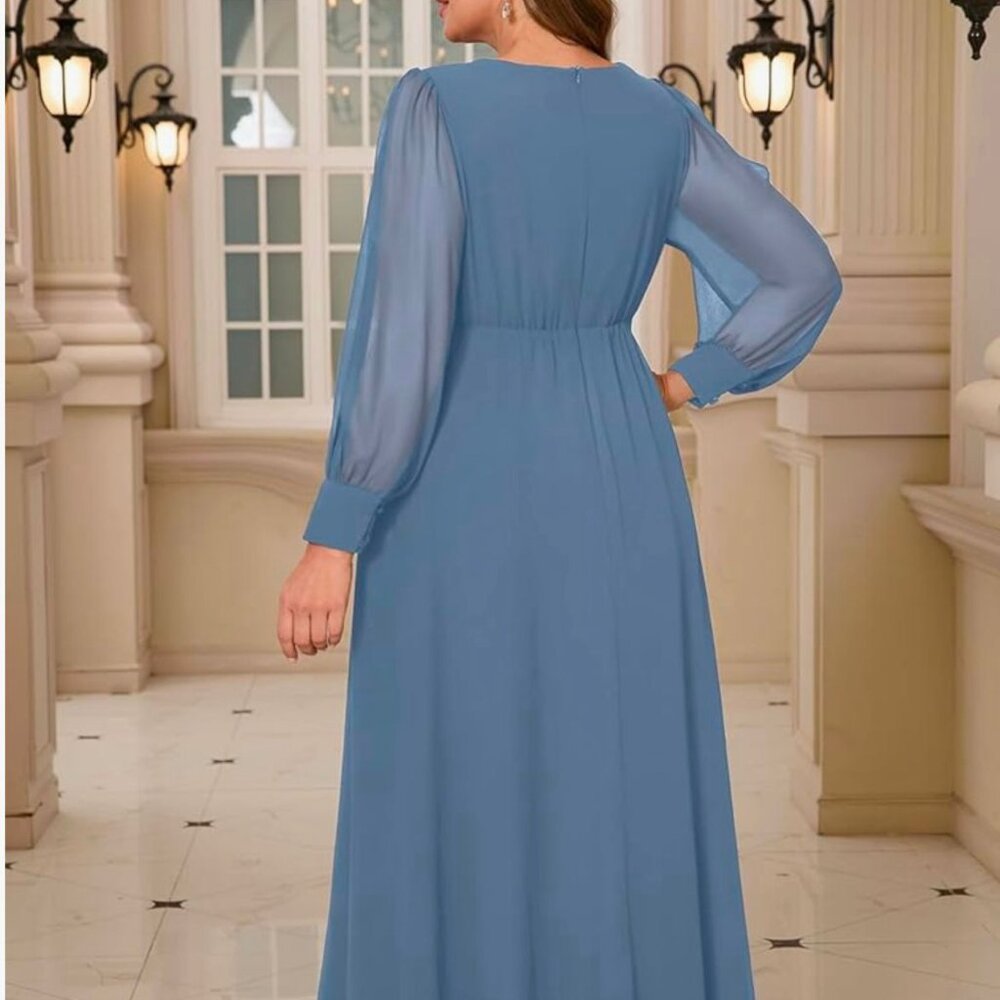 Formal Dresses for Women, Long Sleeve Evening Dress PLUS SIZE NEW 2026 - Picture 10 of 16